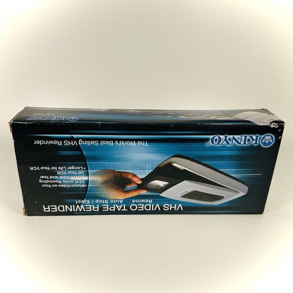 KINYO UV 520 VHS Video Cassette Tape Rewinder VCR Silver Auto-Stop/Eject *READ* - Picture 14 of 16